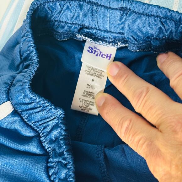 Disney Stitch Skort Set Navy Blue and Light Blue Size 6 - Picture 7 of 9
